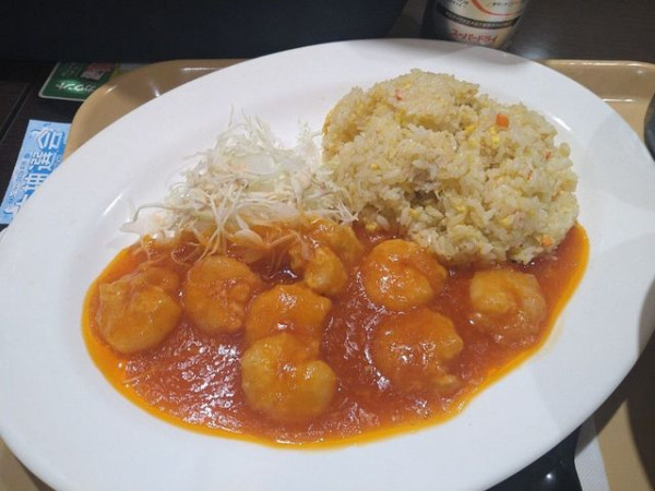 「エビチリ炒飯」@横浜中華 華星の写真