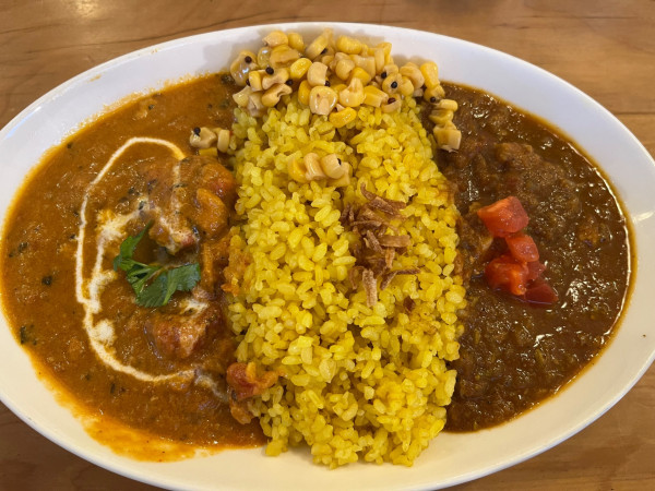 「LUNCH ダブルカリー」@レインボウスパイス マサラストールの写真