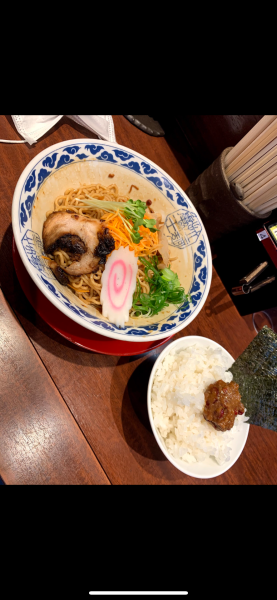 「油そば」@九州らーめん亀王 十三駅前店の写真