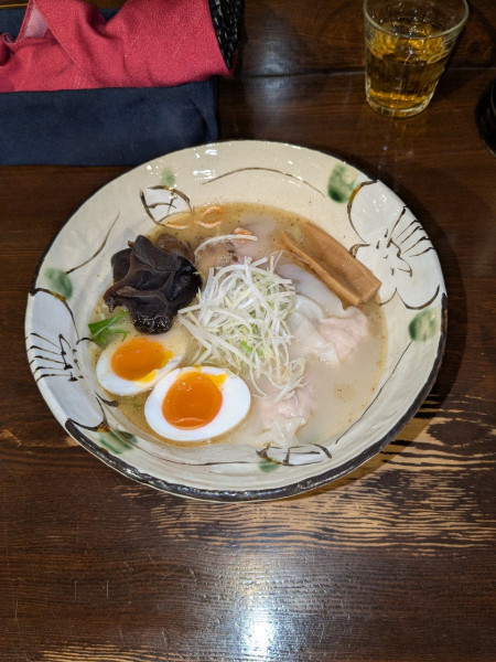 「塩¥990＋海老わんたん¥260＋味玉¥160」@いち井の写真