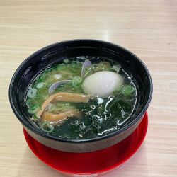 スシロー貝塩ラーメン煮卵付