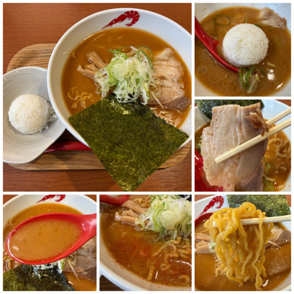 「海老そば味噌 880円 ちょこっとライス50円」@元祖海老そば 縁や 新札幌本店の写真