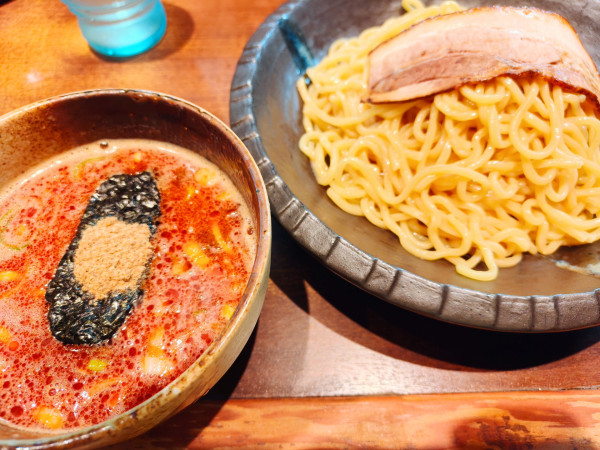 「辛口つけ麺」@つけ麺屋 ひまわりの写真