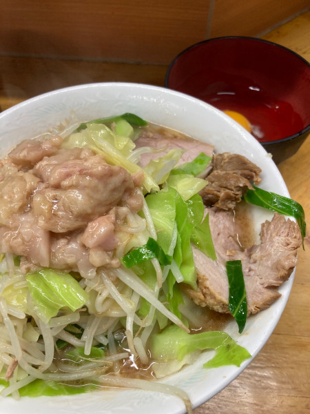 「小、少な目、ニンニク、アブラ」@ラーメン二郎 立川店の写真