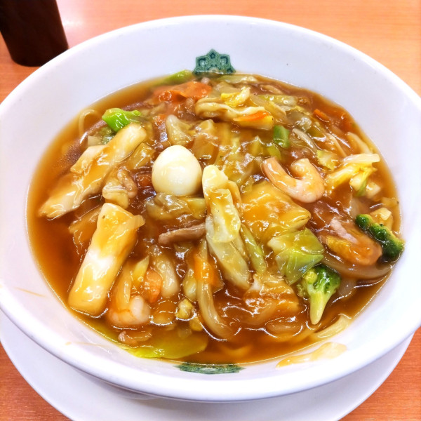 「五目あんかけラーメン（￥720）」@日高屋 蒲田南口店の写真