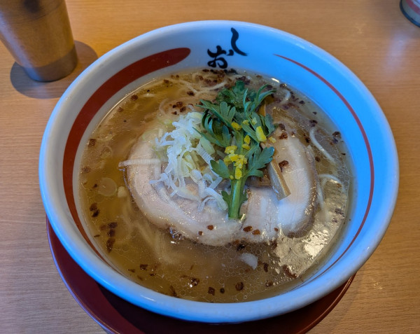 「天然塩ラーメン900円」@大阪塩系ラーメン しおやの写真
