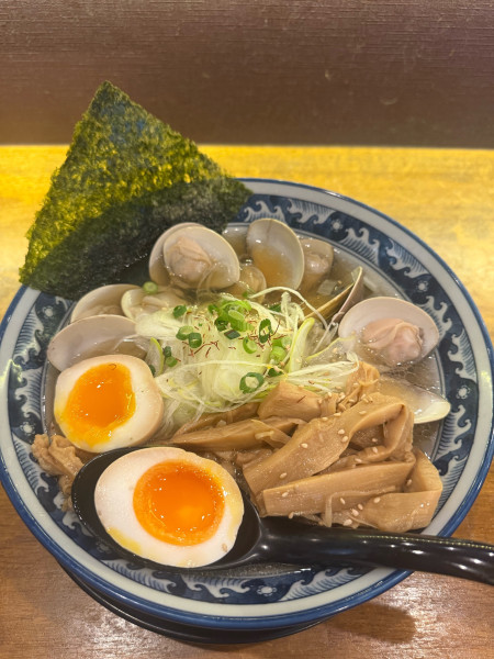 「はまぐりラーメン」@和風楽麺 四代目 ひのでや 大宮店の写真