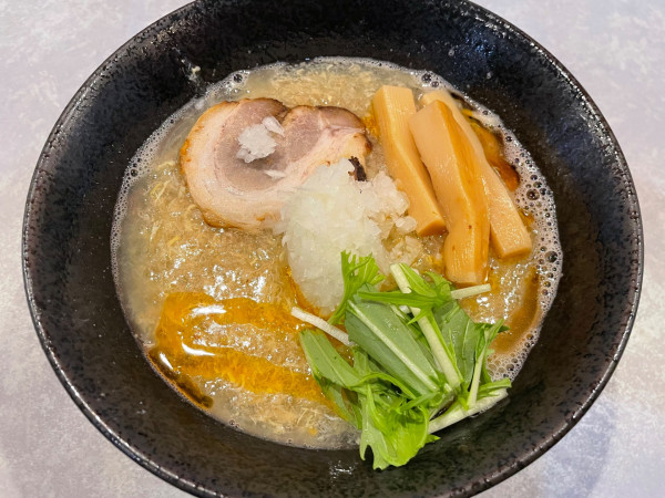 「蟹餡かけ白湯　￥１０８０（正月イベント価格）」@濃厚白湯らーめん3の写真