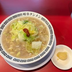 岐阜タンメン、野菜増量、にんにく