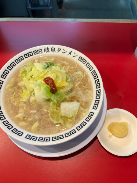 「岐阜タンメン、野菜増量、にんにく」@岐阜タンメン 長良店の写真