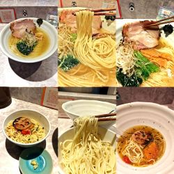 『塩らーめん+蟹オイル和え玉(￥1050+400)』