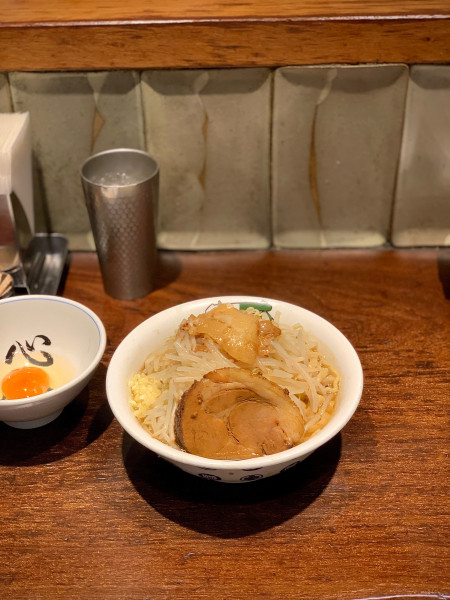 「雷そば 並250g」@ラーメン 雷 東京本丸店の写真