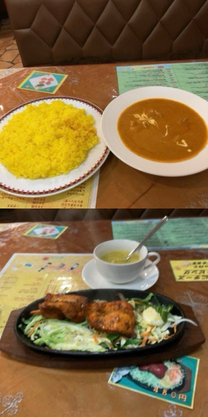 「Wチキンセット+チャイ　1628円」@スーリヤ （SURYA）の写真