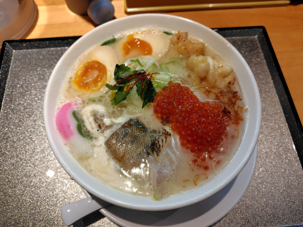 「真鱈と地鶏の濃厚らーめん〜白子ぞえ〜2000円（この日限定）」@麺家 たけ田の写真