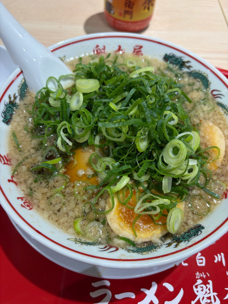 「京都背脂醤油味玉ラーメン」@京都北白川ラーメン魁力屋 ららぽーと堺店の写真