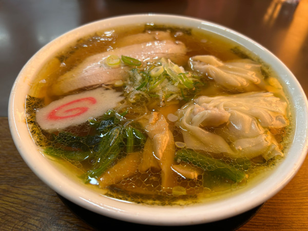 「わんたん麺」@青竹手打ちラーメン 麺屋ようすけ 佐野新都市店の写真
