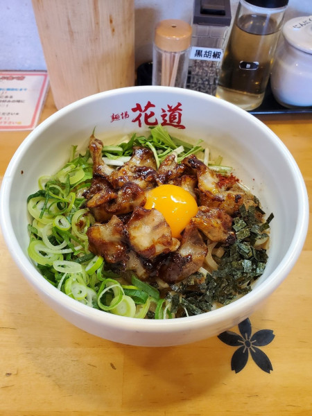 「大トロホルモンまぜそば@1250」@麺場 花道 恵那店の写真