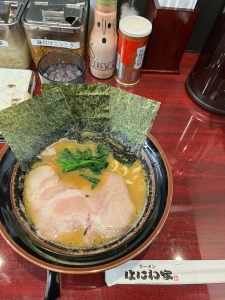 「ラーメン並、硬濃」@ラーメン はにわ家の写真