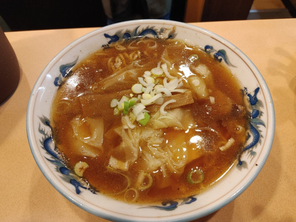 「ワンタンらーめん　醤油　1150円」@中華そば 我成の写真