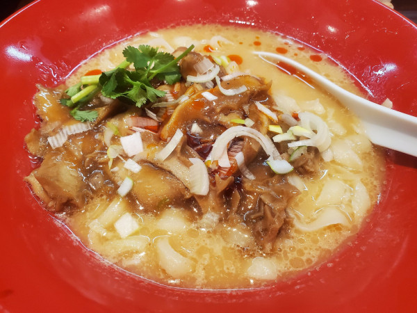 「牛肚刀削面」@麻香園 刀削麺専門店の写真