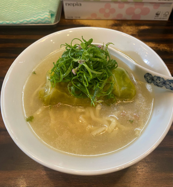 「[限定]4種の貝のらーめん(塩で)¥1600」@稲荷屋の写真