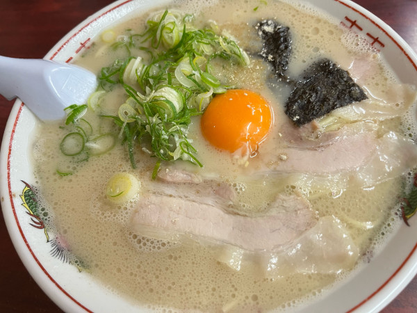 「生卵ラーメン」@来久軒の写真