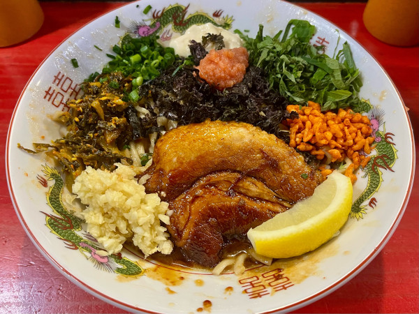 「【限定】明太子バターまぜそば」@鷹の目 川口店の写真