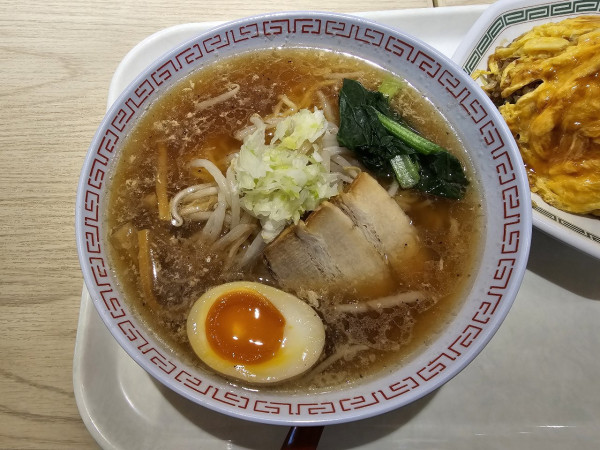 「Cセット（中華そば＋オムチャー＋餃子） 1390円（外税）」@饉ト餫 西神中央プレンティ店の写真