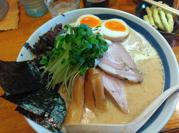 「正月限定　鶏白湯中華そば」@麺屋 鶏口の写真