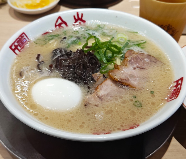 「原点玉子入り+チャーハンセット」@博多一風堂 浅草橋本舗の写真