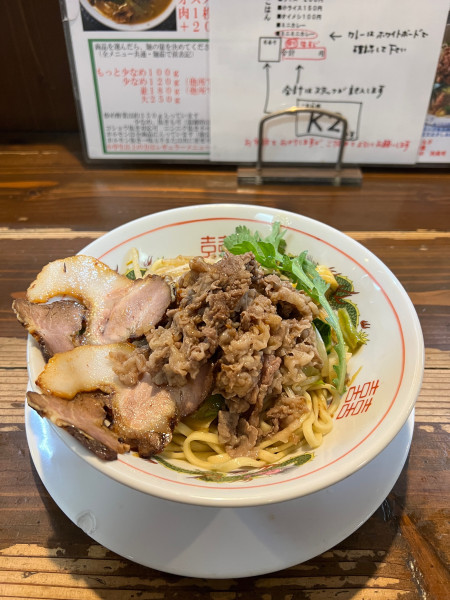 「みかわ牛まぜそば」@ラーメン 達磨食堂の写真