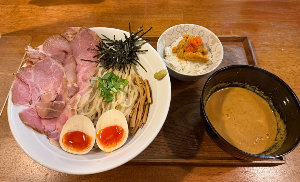 「限定！ウニつけ麺 特製2150円＋ウニ追い飯600円」@らぁ麺はうす Sumika0の写真