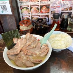 チャーシュー麺ダブル ライス