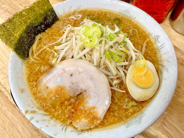 「味噌もやしらーめん(890円)」@らーめん 三水 つくば店の写真