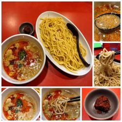 担々つけ麺(中盛)＋ラー玉＝¥1100