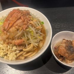 豚そば1,200円+縄麺100円