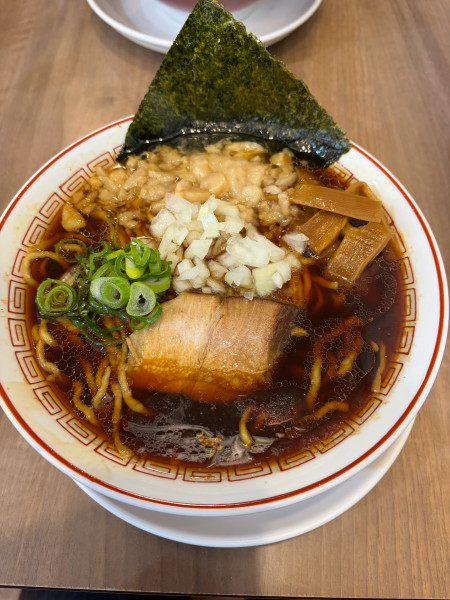 「らーめん　背脂トッピング」@柏 濃麺や 39名の写真