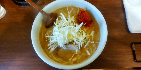 「辛みそネギラーメン　キムチ＋」@ラーメンしろくまの写真