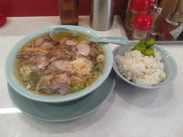「中華そば¥790+御飯サービス」@なぎちゃんラーメン  浅草橋駅前店の写真