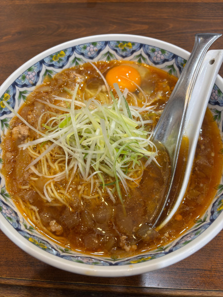 「月見タンタンメン➕麺固め　900円」@ファミリーレストラン こだまの写真