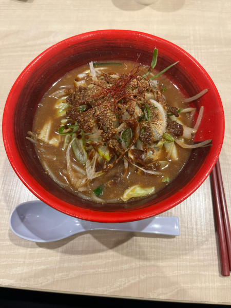 「野菜味噌らぁめん」@開花屋 楽麺荘の写真