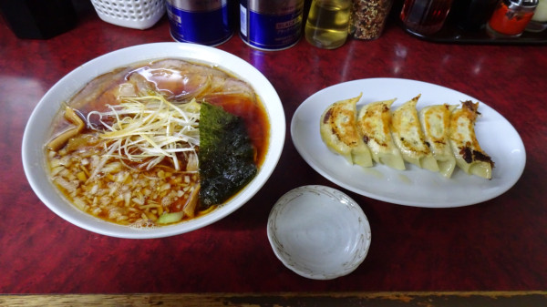 「ネギチャーシューメン（1,000円）＋餃子（480円）」@三番亭の写真