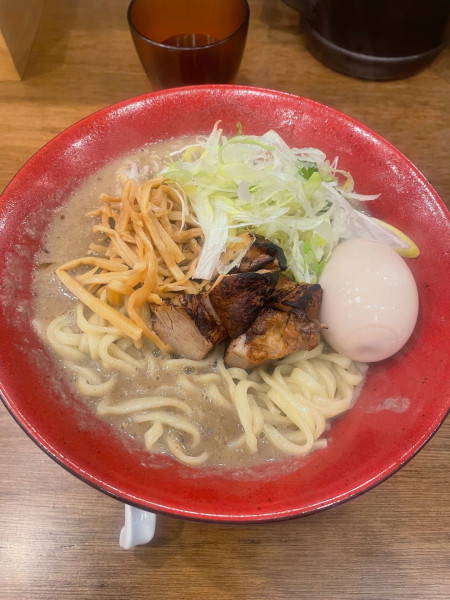 「極濃豚骨（麺大盛）＋味玉」@麺屋 栩羚廚 中目黒店の写真