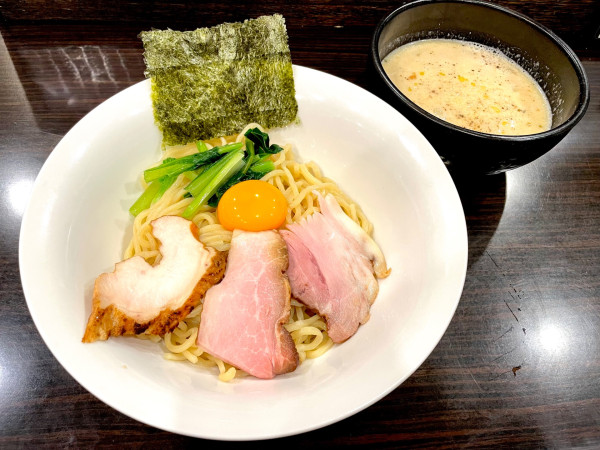 「鶏ボナーラ (つけ麺に変更)」@横道の写真