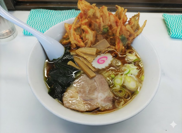 「天ぷらラーメン」@東武ラーメンの写真