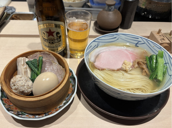 「塩らぁめん＋上トッピング」@中華蕎麦 褒美松翔の写真