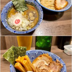 特製カレーつけ麺 中 煮干ver.＋ビール
