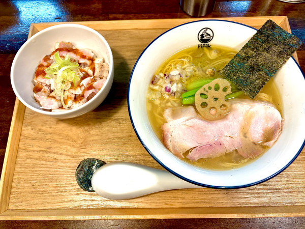 「貝節潮そば」@CLAM＆BONITO貝節麺RAIKの写真