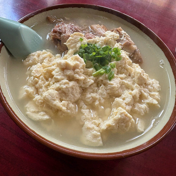 「[限定]ゆし豆腐そば」@なかむら屋 屋台そば 駅前店の写真