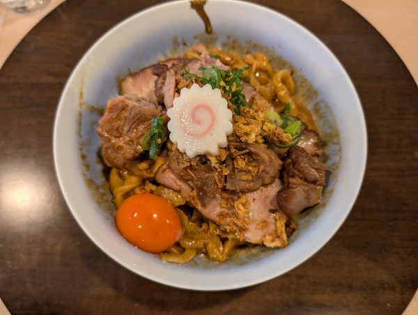 「あぶらそば1200円」@手打麺祭 かめ囲の写真